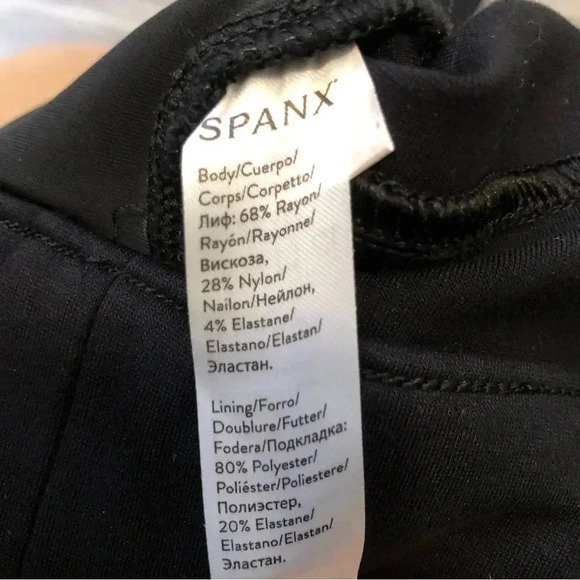Spanx Women's Sz Small Petite The Perfect Black Ankle Pant Pull On Ponte 20202Q - Picture 5 of 7